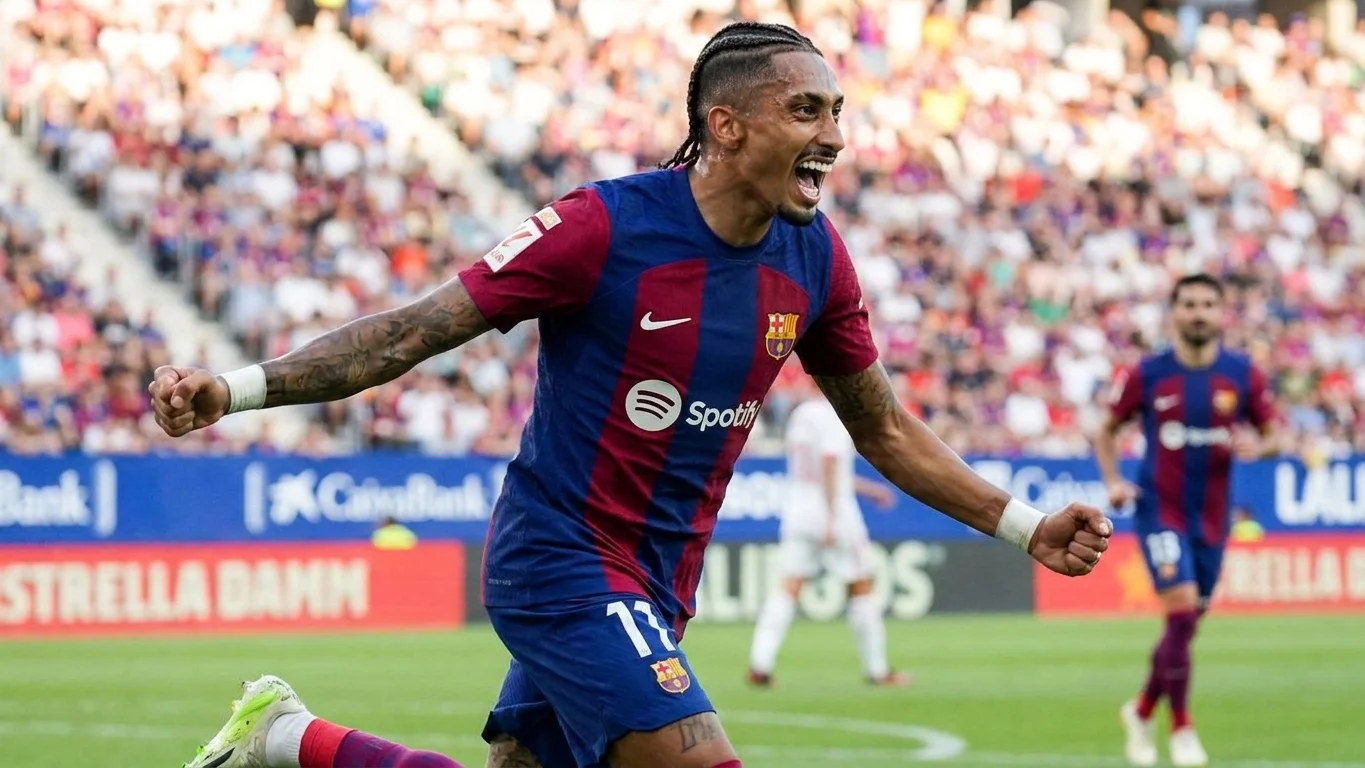 Raphinha, el goleador más certero de Europa esta temporada
