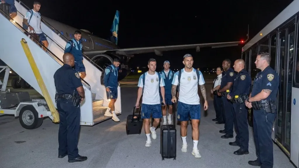 Argentina se instala en Fort Lauderdale con estricta seguridad antes de enfrentar a Cabo Verde en los 16avos. del Mundial 2026