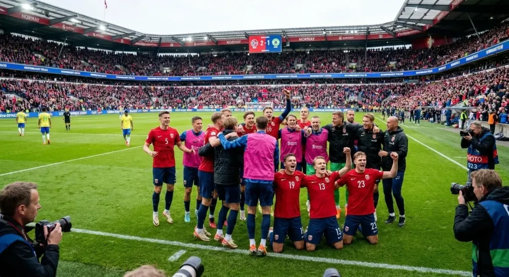 Noruega rompe su techo histórico: derrota a Brasil y se cuela en cuartos de final del Mundial 2026