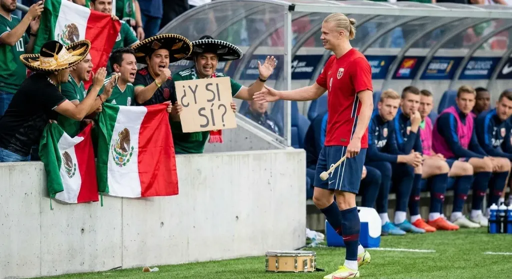 Erling Haaland conquista México con "¿Y si sí?" y se convierte en aliado de la afición azteca