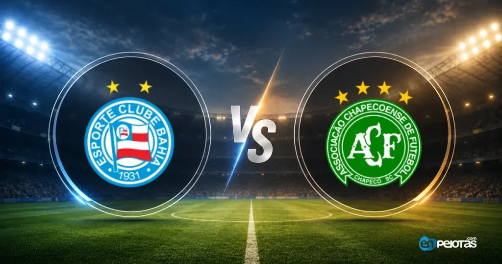Bahia goleó a Chapecoense con autoridad en la Arena Fonte Nova