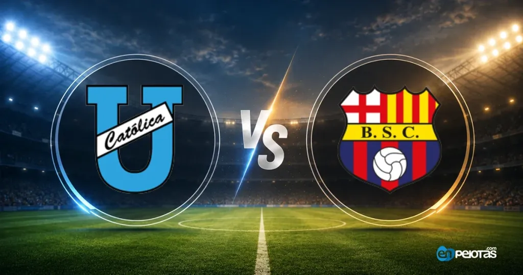 Universidad Católica vence 2-1 a Barcelona de Guayaquil en un partido de vuelco emocional en el Atahualpa