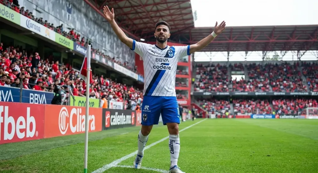 Monterrey golea a Atlas 0-2 en el Estadio Jalisco con goles de Rossi y Ocampos