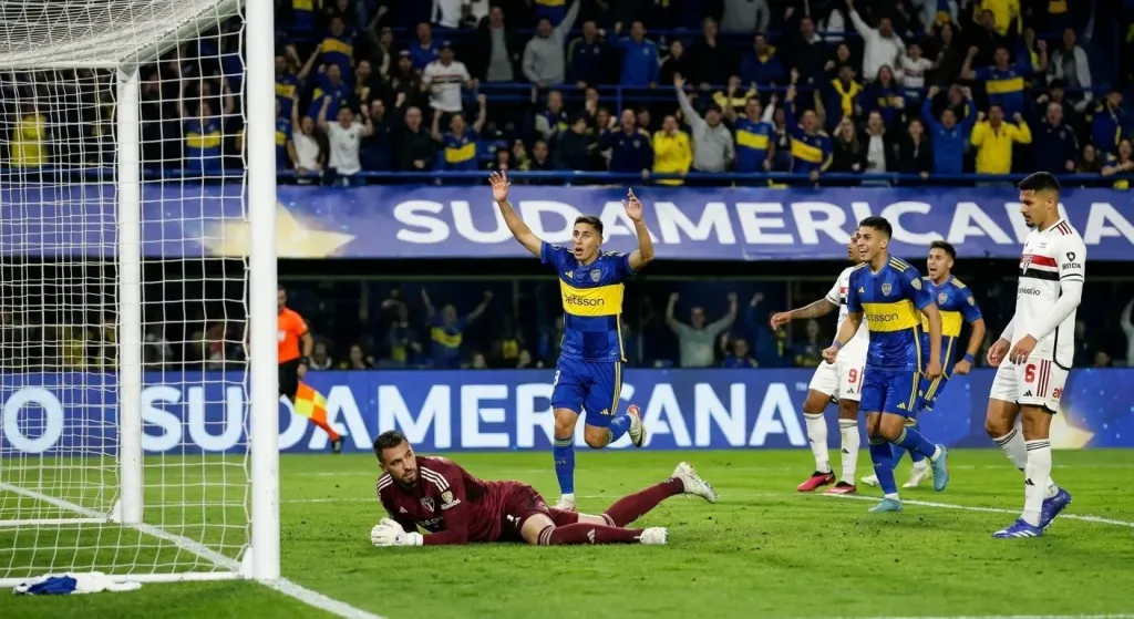 Merentiel plays through 102-degree fever, scores winner as Boca edges São Paulo in Sudamericana quarterfinal
