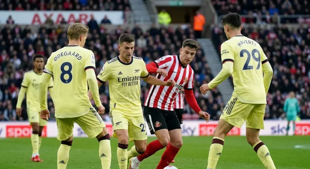 Arsenal win 2-0 at the Stadium of Light, but a resilient Sunderland nearly spoiled the party