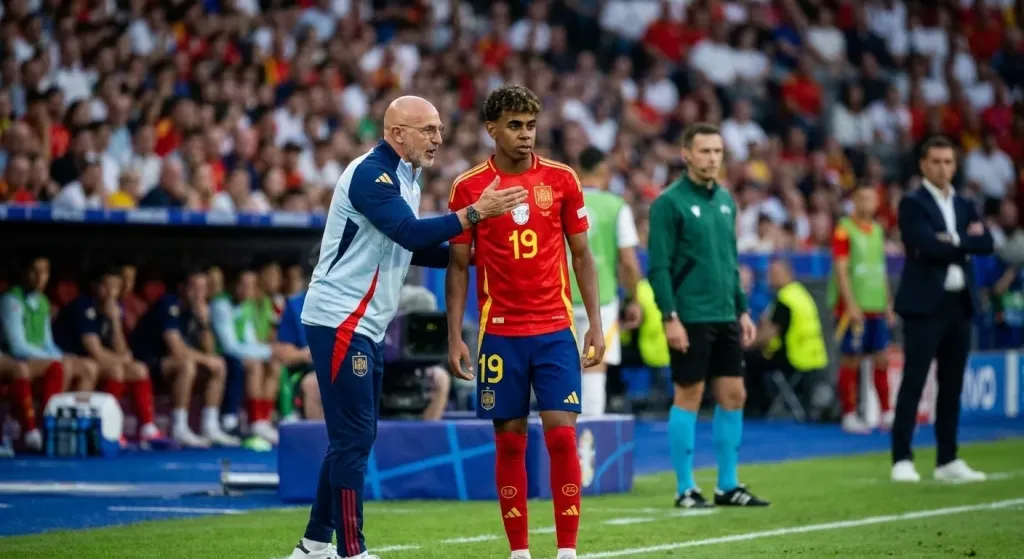 De la Fuente keeps a close eye on Lamine Yamal's minutes despite four goals in three games