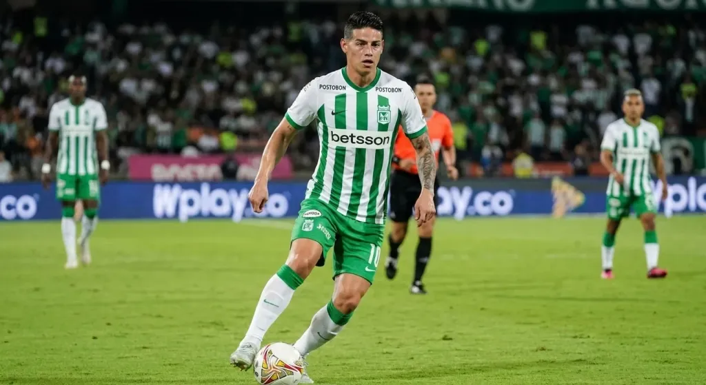 James Rodríguez keeps his starting spot for Nacional despite losing Arango, Morelos and Marlos Moreno