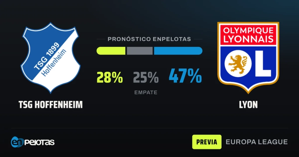 Hoffenheim busca su primer triunfo europeo ante un Lyon invicto y favorito