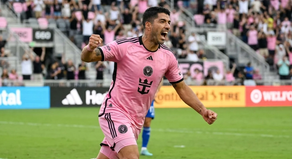 Luis Suárez define de taco al palo y llega a 58 goles con Inter Miami