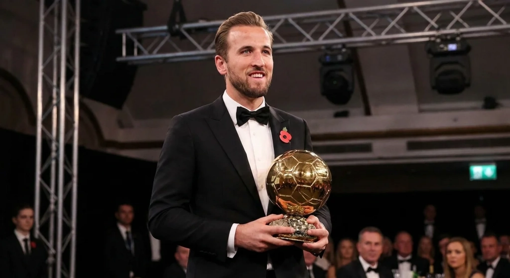 Harry Kane edges Mbappe to Ballon d'Or by just 28 points