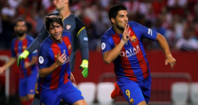 En la Supercopa de España, Suárez y Munir muerden primero