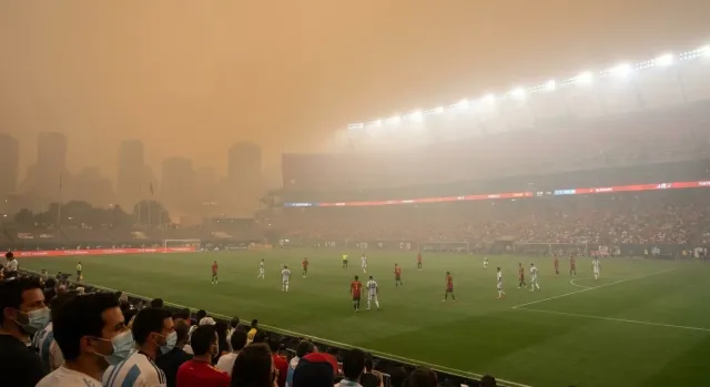 El humo canadiense amenaza la final España-Argentina
