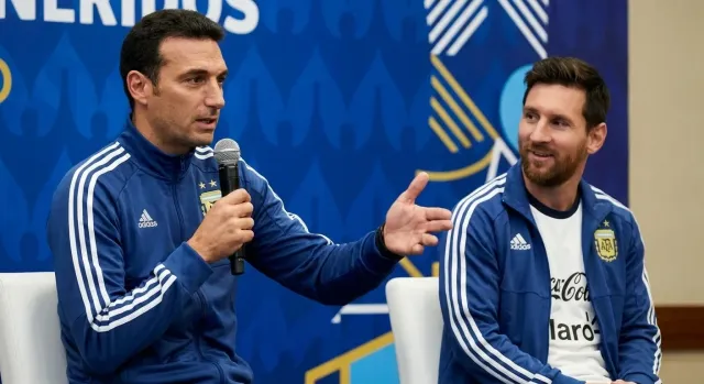 Scaloni elogia a Messi antes de la final del Mundial