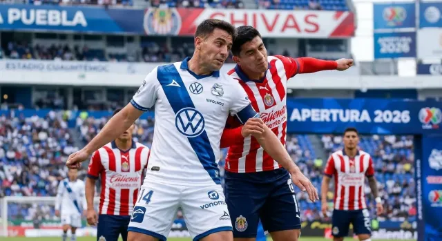 Puebla vs Chivas por puntos antes de Leagues Cup