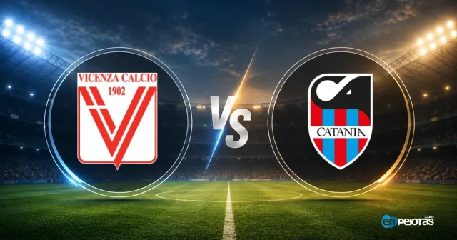 Vicenza y Catania, 1-1 en la Coppa Italia