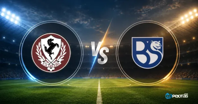 Arezzo vence 2-0 al Brescia en Coppa Italia