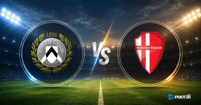 Udinese 1-0 Padova en la Coppa Italia
