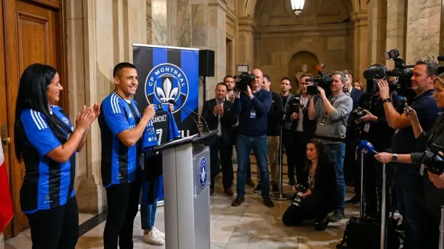 Alexis Sanchez unveiled in Montreal
