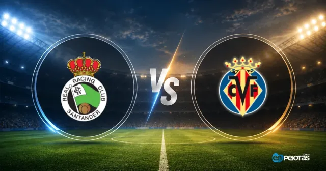 Racing y Villarreal empatan 2-2 en La Liga