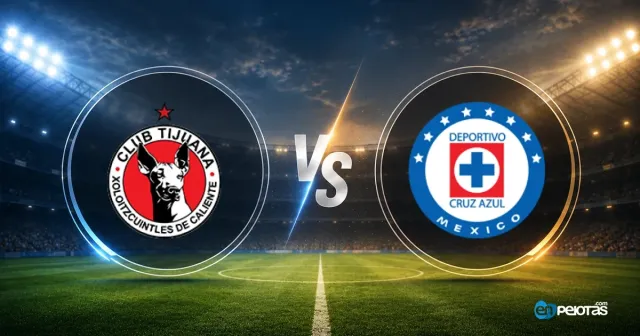 Tijuana gana 2-1 a Cruz Azul en la Liga MX