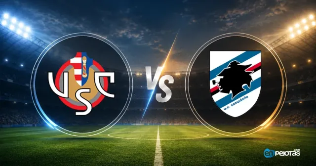 Cremonese 2-0 Sampdoria en Coppa Italia