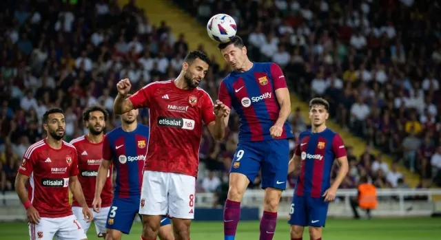 Barcelona vs Al Ahly in the Joan Gamper Trophy