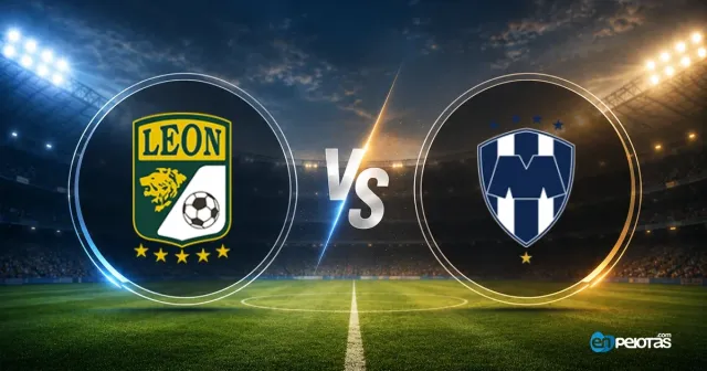 León vence 2-0 a Monterrey con superioridad numérica