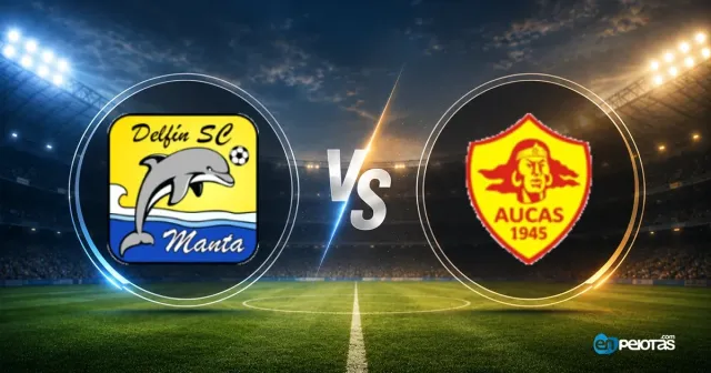 Delfín vs Aucas battle for different goals
