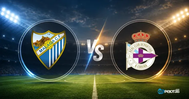 Málaga y Deportivo se reparten los puntos con empate a uno