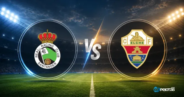 Racing supera al Elche 3-2 en un partido de dos caras
