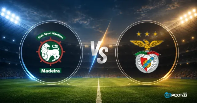 Benfica goleó 0-3 al Marítimo en la Liga Portugal