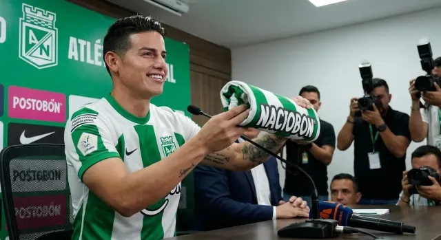 James Rodríguez llega a Atlético Nacional