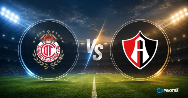 Toluca vs Atlas, cinco victorias en juego