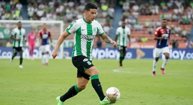 James Rodríguez Makes His Debut in Front of Nacional Fans