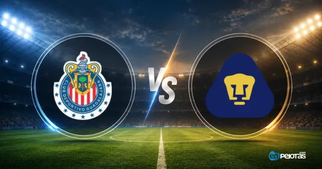 Guadalajara gana 3-0 a Pumas UNAM