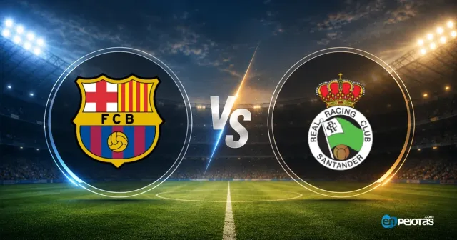 Barcelona golea 7-2 al Racing con triplete de Raphinha