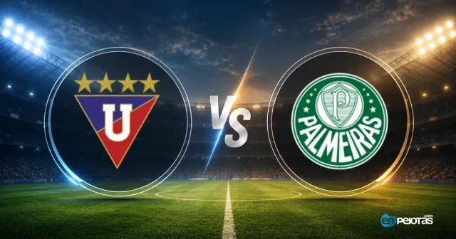 LDU gana 3-2 pero cae en penales ante Palmeiras