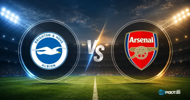 Brighton ataja al Arsenal, líder invicto