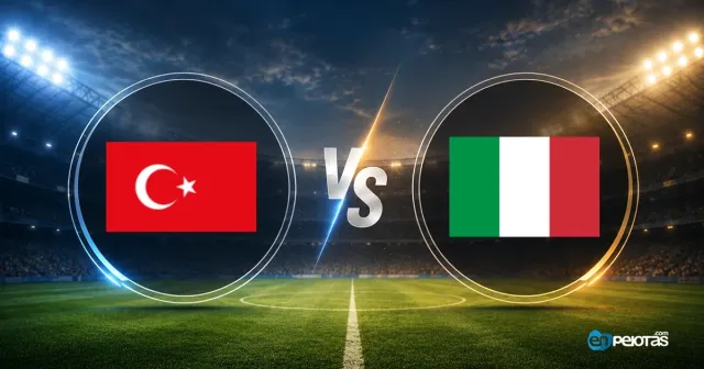 Italia golea 1-4 a Turquía