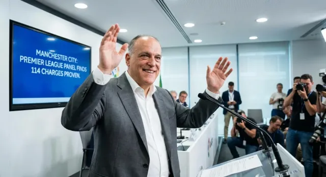 Tebas hails 114 proven charges against Man City