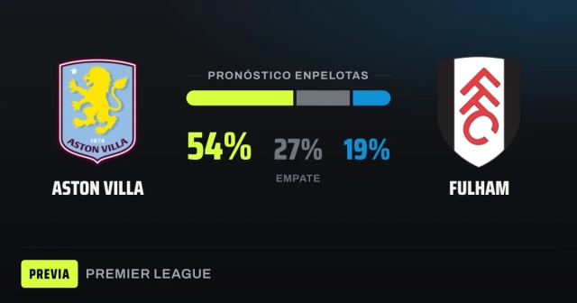 Aston Villa, favorito ante el Fulham