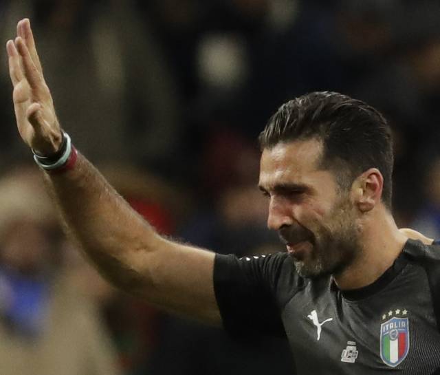 Buffon dice adiós a selección italiana, eliminada de Mundial