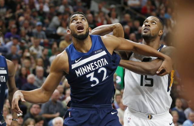 Con ‘doble doble’ de Towns, Wolves vencen a Jazz