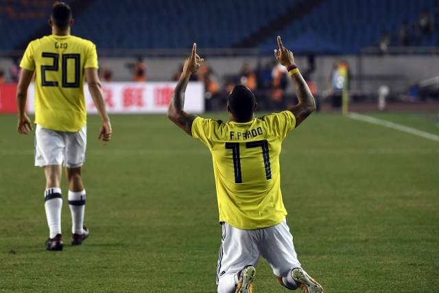 Colombia supera 4-0 a China con doblete de Borja