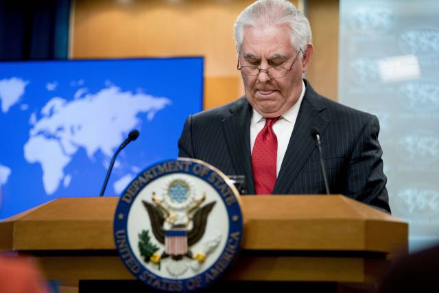 El breve y zarandeado paseo de Tillerson como diplomático