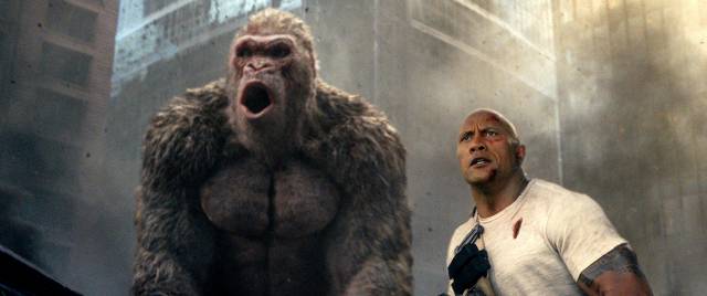 “Rampage” supera a “Quiet Place” en las taquillas