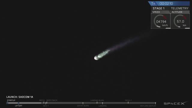 Lanzamiento de satélite argentino ilumina cielo y redes