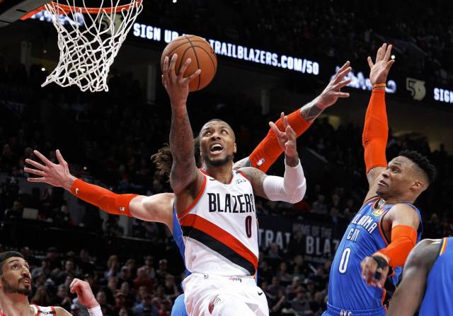Con 30 puntos de Lillard, Portland gana el 1ro ante Thunder